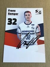 Franz Semper, Germany 🇩🇪  Handball Flensburg-Handewitt 2021/22 hand signed picture