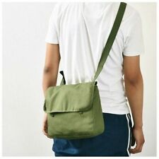 New Canvas Shoulder Bag Military Satchel Haversack Messenger Army Green New picture