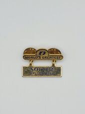 Vintage Hang Ten ~ Worlds Greatest Soccer Player Lapel Pin Hat Pin-FREE SHIPPING picture