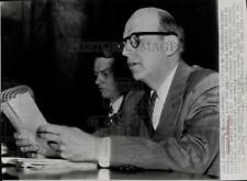 1953 Press Photo Attorney General Herbert Brownell testifies at Senate Interior picture