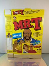 ULTRA RARE Vintage 1984 French (Canadian) & English Mr T Flat Cereal Box picture