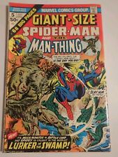GIANT SIZE SPIDER-MAN AND Man-Thing #5 MARVEL COMICS 1975 Nice Comic  picture
