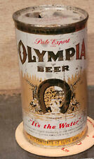 1958  2-SIDED OLYMPIA PALE EXPORT FLAT TOP BEER CAN WASHINGTON OPEN EMPTY picture