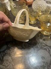 Vintage Lenox Porcelain Gold Trim Trinket Candy Dish Basket Handle Made in USA picture