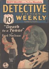 Detective Fiction Weekly 1935 April 20.  Death to a Tenor Skeleton cover. Pulp picture