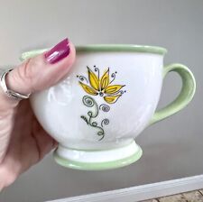 2006 Starbucks Coffee Nurturing Coffee Mug 10 Fl Oz Flower Footed Pedestal Cup picture