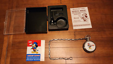 1976 Mickey Mouse Pocket Watch by Bradley Time in Box Disney Bicentennial Runs picture