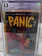 Panic #1 (E.C. Comics, 1954) Controversial, Banned in MA, Restored, CGC 3.5 picture