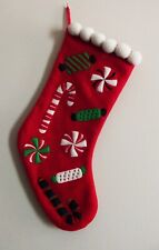 Lge Christmas candy stocking 17