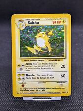 Raichu 14/102 Holo Base Set Pokemon Card WOTC Played  picture