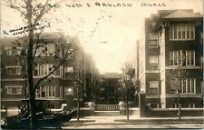 Vtg Postcard 1916 RPPC Chicago Illinois 4008 South Ellis Avenue Street View Car picture