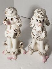 2 Vintage Mid Century Poodles AS IS no chain picture
