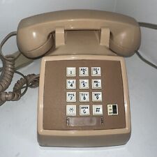 Vintage AT&T Bell System Western Electric 2500 DMG Telephone Push Button Beige picture
