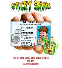 El Chapo Super Bros Credit Card Skin Cover / Wrap Decal Pre-Cut Sticker picture