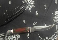 Vintage Knife With Unique Wooden Handle Includes Sheath picture