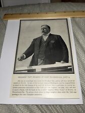 Antique 1909 Image: President Taft Speaking at Fort Ticonderoga Lake Champlain picture
