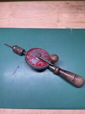 Vintage Antique Eggbeater Hand Drill Wood Handle Made In USA by Merit picture