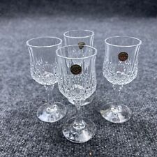Set of 4 Vintage Cristal D'Arques Petite Crystal Wine Glasses 4.75