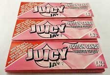 3 Packs Cotton Candy JUICY JAY'S  1 1/4 Rolling Papers  picture