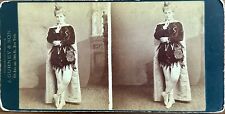 Rare 1860s Actress dancer Allie Knight costume Stereoview by Gurney LOOK picture