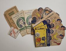 vintage SEWING EPHEMERA LOT 10 pieces 1940s/50s GREAT GRAPHICS  picture