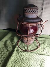 Vintage Red Globe 1925 Lantern PRR ARMSPEAR CO. New York. picture
