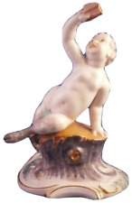 Antique Nymphenburg Porcelain Faun Pan God Putto Figure Figurine Porzellan Figur picture