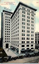 1910s Colcord Office Building Oklahoma City OK Old Cars Postcard picture