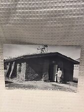 OLD Pioneer Village Postcard, GENUINE SOD HOUSE picture