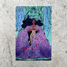 Disney Pocahontas Mini Art Print Watercolor Postcard NEW Movie picture