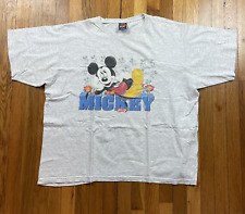 Vintage 90s Disney Shirt Womens 2XL Mickey Unlimited Jerry Leigh USA Made Gray picture