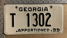 1999 Georgia apportioned trailer license plate T 1302 TRUCKING 13506 picture