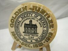 1919 Berks Co. PA Golden Jubilee Historical Society Advertising Pocket Mirror Ad picture