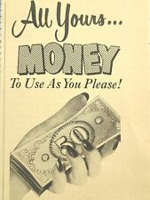 Wetmore & Sugden Greeting Cards Rochester NY Cash In Hand Vintage Print Ad 1952 picture
