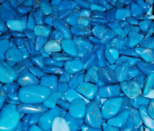 1/2 lb Tumbled Blue Howlite turquoise Crystal Gemstones Stones minerals picture