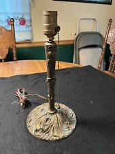 old antique Brass lamp base vintage.     Estate Find 13”H-6.5 W. picture
