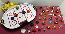 RARE 2010 Club Penguin Air Hockey Set Complete w/ 27+ Mix n Match Figures READ picture