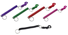 Lucky Line Designer Key Chain Stretch Coil Clip 5-Pack Assorted Colors 41601 picture