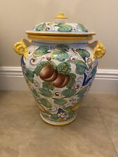 Large Ceramic Urn With Lid From Italy picture