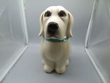 Pioneer Woman White/Yellow Lab? Ceramic Cookie Jar 11.5 in. high picture