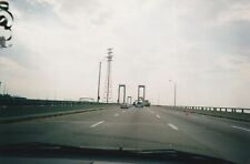 FOUND PHOTO Car POV New Jersey DELAWARE MEMORIAL BRIDGE Highway Snapshot 93 26 picture