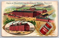 Home of Rumford The Wholesome Baking Powder Factory Baltimore Maryland 1909 PC picture