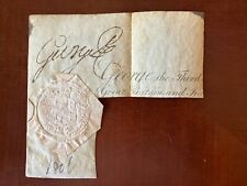 King George III Autograph American Revolution (Yeah, that guy in Hamilton) picture