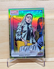 2023 Upper Deck Marvel Platinum Gwen Stacy #129 Yellow Rainbow Parallel picture