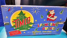 Vintage Boxed TIMCO  Christmas Lights Set 7 Lights C7 Strand Retro SANTA CLAUS picture
