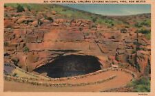 Postcard NM Carlsbad Caverns National Park Entrance 1933 Linen Vintage PC H2561 picture