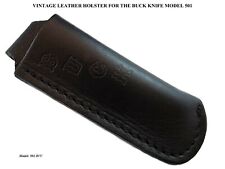 70's UNUSED VINTAGE BUCK KNIFE KNIVES MODEL 501 SQUIRE LEATHER HOLSTER/SHEATH* picture