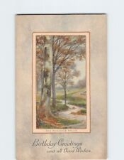 Postcard The Roadside Brook Birthday Greetings & All Good Wishes picture