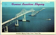Postcard - Famous Sunshine Skyway Bridge, Florida picture