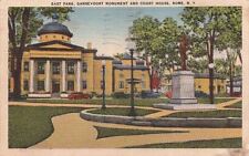  Postcard East Park Gansevoort Monument and Court House Rome NY picture